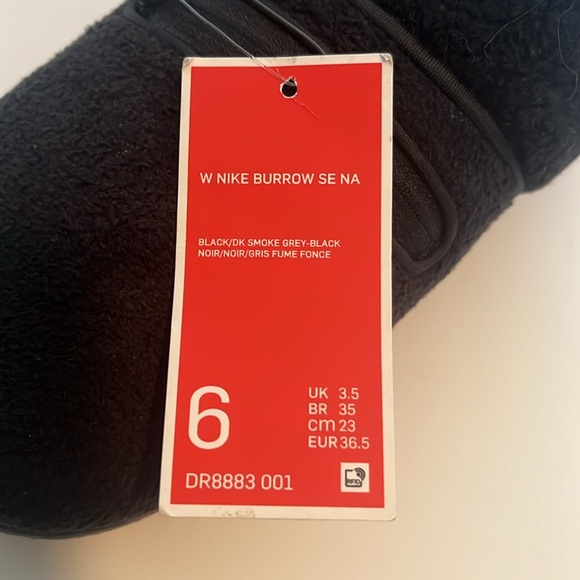 NWT Nike Womens Burrow SE NA Black Dark Smoke Grey Slides Size 6 - Picture 8 of 8